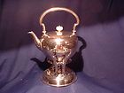 Antique Wilcox Silver Co. Silverplated Tilting Tea / Coffee Kettle On 