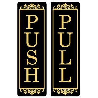 New 2 Sided Changing Design Door Push Pull Sign
