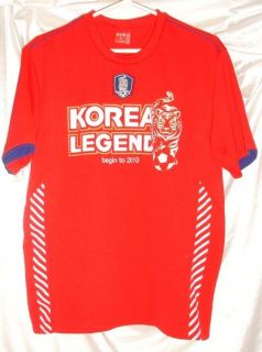 South Korea Legend Soccer Jersey 2010 Mens M Red Shirt