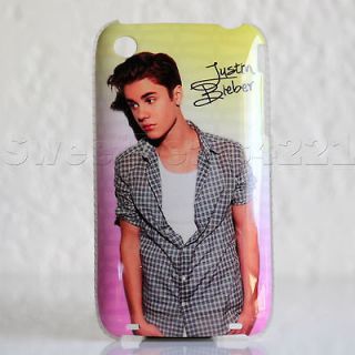 Apple iPhone 3G/3GS Justin Bieber Beiber Case Cover Protector Pink 