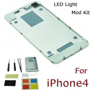 New Hot LED Light Luminescent Mod Kit Glowing Logo Back Cover Case For 