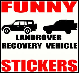 FUNNY LANDROVER RECOVERY VEHICLE DECAL STICKER FOR MITSUBISHI SHOGUN 