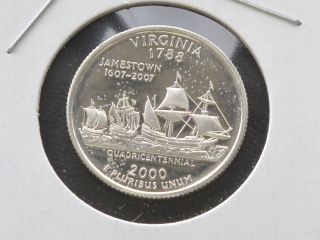 2000 S Virginia Statehood Silver Quarter DCAM Proof U.S. Coin C1937