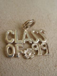 Sterling Silver Class of 99 Charm, Class of 1999 Charm