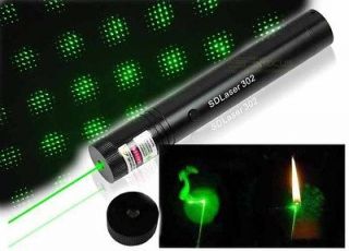 Adjustable Focus Burning Green Laser Pointer with charger + Laser head