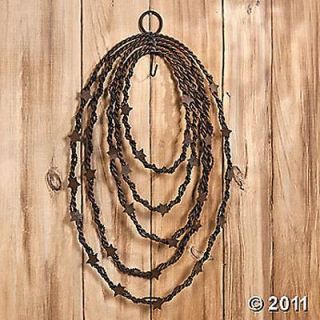 Metal Lasso with Stars Rustic Decoration Western Wall Hanging ~NEW~