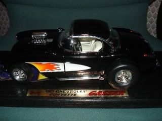Collector Die CAST Metal 1957 Black Corvette 118 GASSER Road Legend 