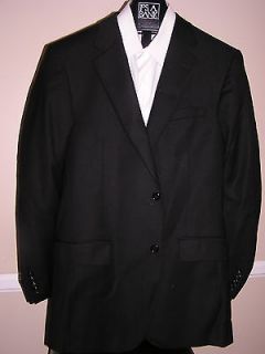 995 New Jos A Bank JOSEPH solid black suit 44 L 39 W