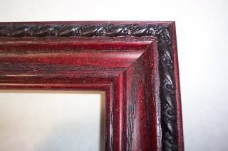 cherry oak w rope solid wood picture frame 
