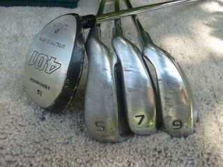 FOREMOST 401 OVERSIZED GOLF IRONS 5,7 AND 9,AND ULTILITY 3 IRON