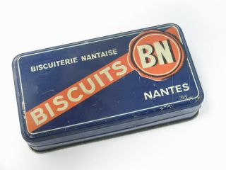 vintage french biscuits nantes bn tin box from bulgaria time