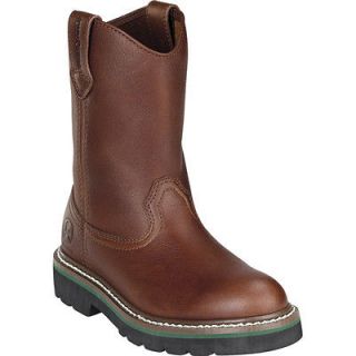 JD2113 John Deere Childrens Wellington Boots Walnut Brown Size 12