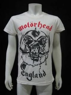 Motorhead England Logo T Shirt Metal Rock Vintage Re Printed Men M