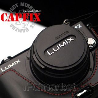 Gariz Panasonic Lumix Lens Cap Protection (Black) For GF3 GX1 LX5 GF2