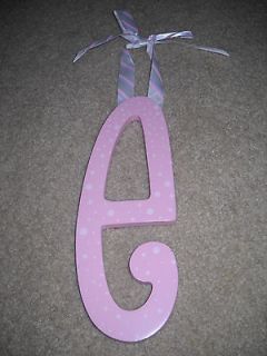 Newly listed Lolipop Kids Inc pink wooden letter E wall hanging decor