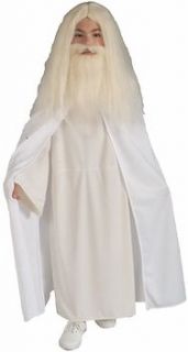 Kids Childs White Gandalf Halloween Holiday Costume Party (Size Small 