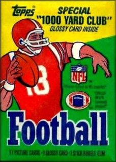   Topps Football One Unopened Wax Pack MINT   Possible Jerry Rice Rookie