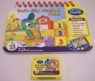 TADS SILLY NUMBER FARM BOOK & CARTRIDGE FOR MY FIRST LEAP PAD BY 