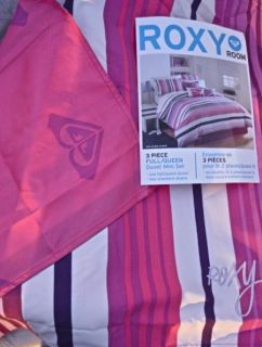 Roxy Duvet Set Sun Kissed Pink/Purple Queen + Pillow Bonus NEW