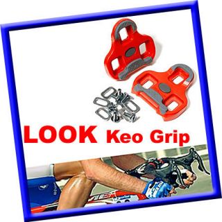   KEO GRIP Pedal Cleat Set 9° with hardware  Fit ALL KEO Pedals RED
