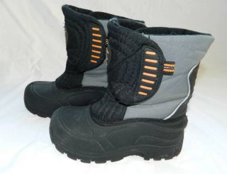 C9 CHAMPION Snow Boots   Black & Gray   Childs Size 1   Thermolite
