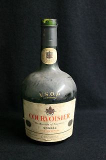   Cognac Champagne Liquor Glass Bottle is empty*antique vintage old