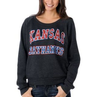 Womens New RECYCLED KARMA Kansas Jayhawks Girls College Football Scoop 
