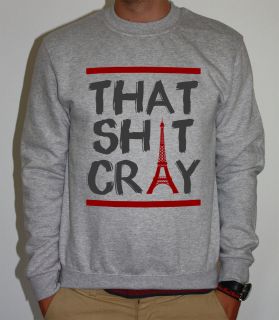 THAT SH*T CRAY KANYE WEST JAY Z WATCH THE THRONE BALL SO HARD SWEATER 