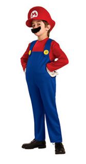 deluxe super mario plumber kids halloween costume more options size