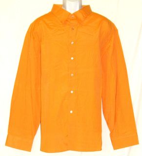 KARL KANI New Modern Slim Fit Tangerine Button Up Shirt Choose Size 