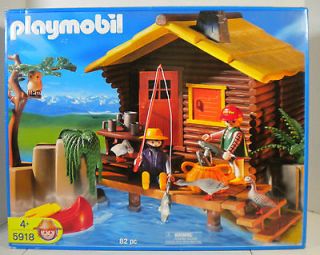 Playmobil Adventure Sportsmans Log Cabin 5918 Retired New RARE VHTF