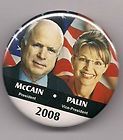 McCain Palin HAT FREE McCain Palin BUTTON