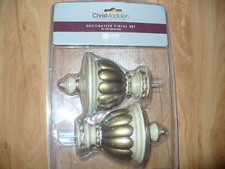 Chris Madden Decorative Curtain/Draper​y Finial Sconce Wall set 