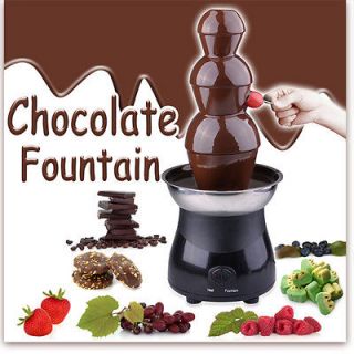 21 3 Tiers 6lb Stainless Steel Chocolate Fountain Fondue Commercial 