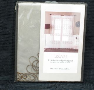 sheer embroidered curtains in Curtains, Drapes & Valances
