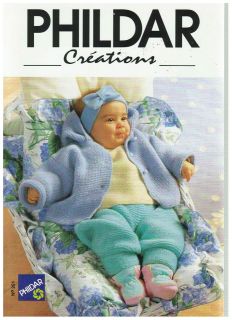 PHILDAR KNITTING BABY CLOTHES BOOK #251 HTF VF COND VTG RARE BOOK