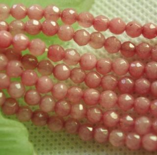 4mm pink morganite abacus gemstone loose bead 15 aaa from