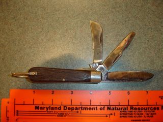   Collectible 3 Blade Klein Tools Folding Pocket Knife Made In USA