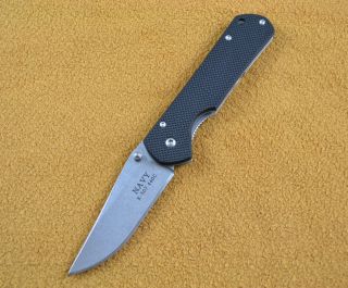 Navy K507 Folding Knife G10 Handle Frame Lock w/ Camo Bag