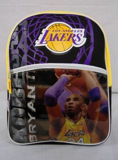 Los Angeles Lakers #24 Kobe Bryant Backpack 16 x 12.5 x 5 inches NEW 