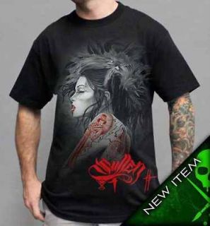 sullen clothing red dragon t shirt blk authentic 