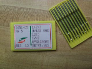 INDUSTRIAL SEWING MACHINE NEEDLE 149X3 TV X 3 UY128 GAS UNION SPECIAL 