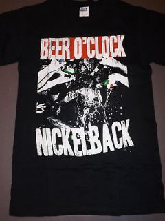 NICKELBACK Beer OClock T Shirt **NEW music band concert tour