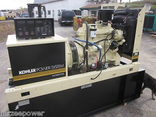 30 kw kohler diesel generator low hours 