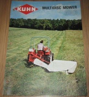 kuhn gmd multidisc mower sales brochure  9