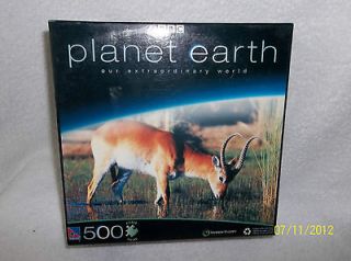 PUZZLE 500 PIECE RED LECHWE ANTELOPE PLANET EARTH SIZE  19  X 14 
