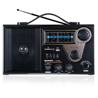 Pyle R18US FX AM/FM/SW1 SW7 9 Band Portable Shortwave Radio USB/SD 