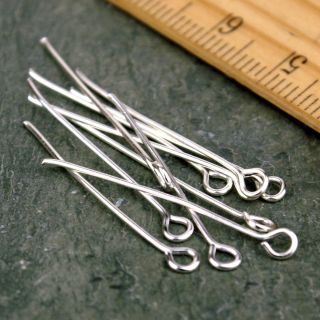 plated eye pin head pin findings 22gauge 20 50mm pick more options 