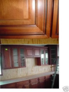 Coffee Maple Kitchen Cabinets Sampl​e door RTA All wood Raised Panel 