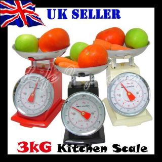   WEIGHING KITCHEN SCALE STEEL BOWL RETRO SCALES MECHANICAL ADJUST